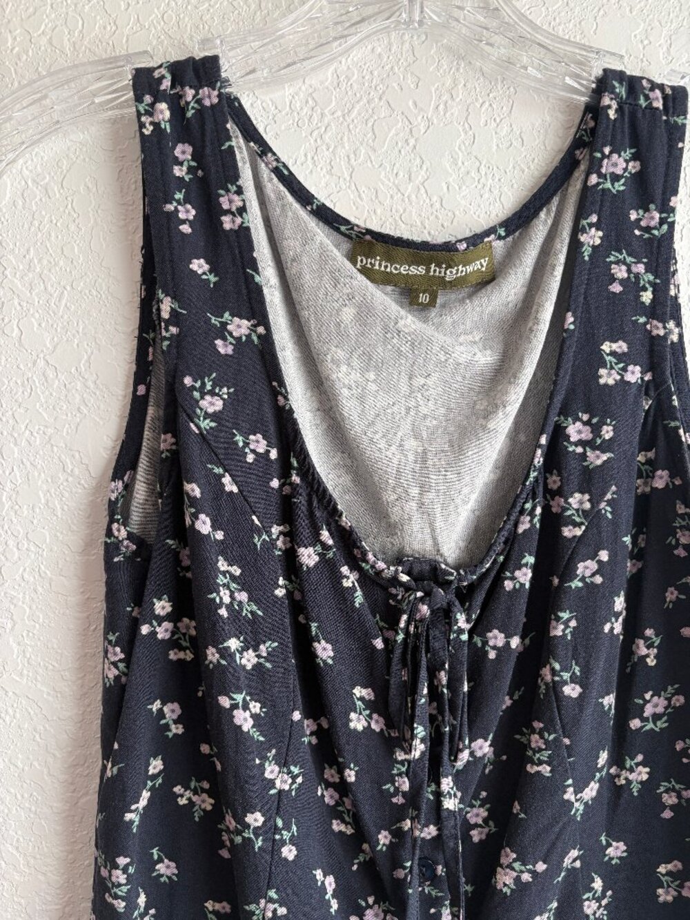 Princess Highway Lila Ditsy Top - 10 / Navy